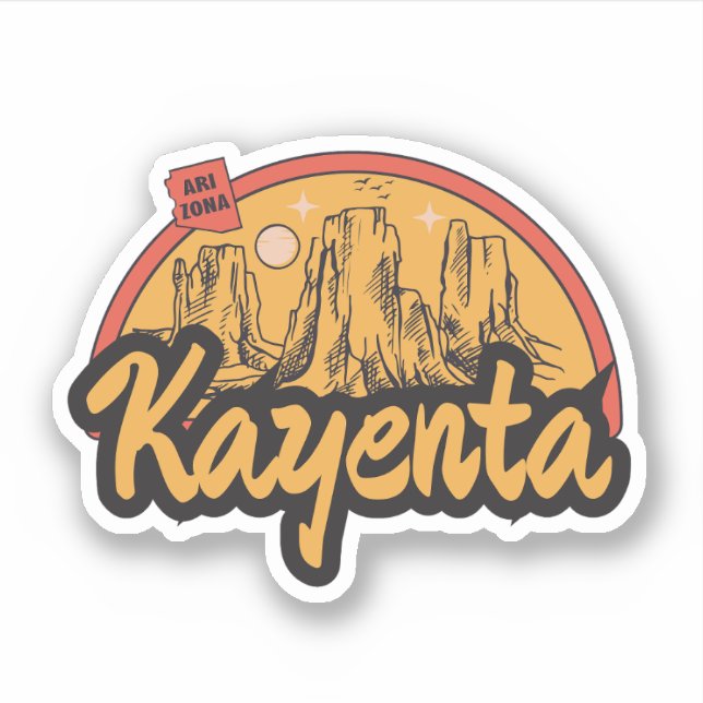 Kayenta, Arizona Pegatina (Anverso)
