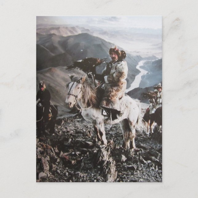 Kazajos de Mongolei- tarjeta postal (Anverso)