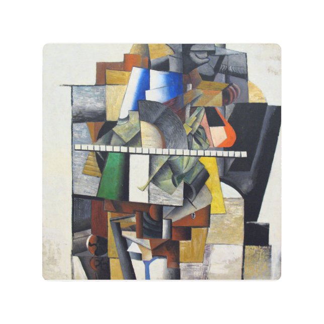 Kazimir Malevich Resumen arte mural Metalizado (Anverso)