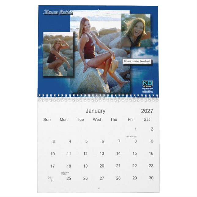 KBFit 2013 calendarios inspiradores (11x17) (Jan 2027)