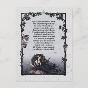 Keats "Estrella brillante", tarjeta postal victori