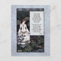 Keats "La Belle Dame", tarjeta postal victoriana
