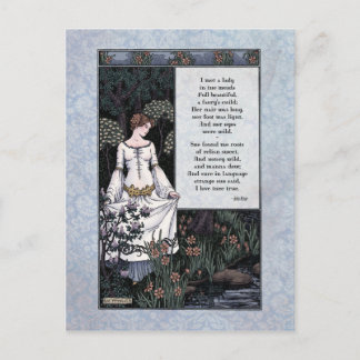 Keats "La Belle Dame", tarjeta postal victoriana