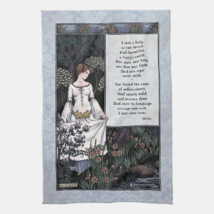 Keats "La Belle Dame" Toalla de té de poema de art