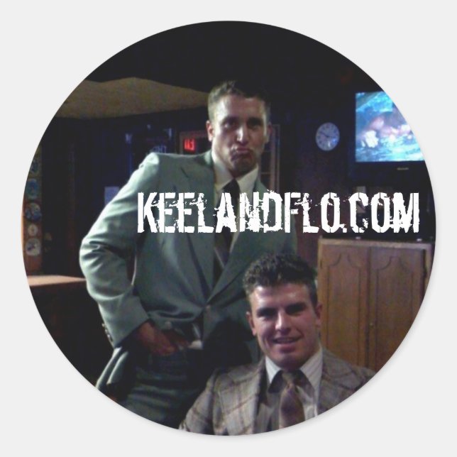 KeelandFlo.com Pegatina (Anverso)