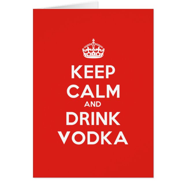 KEEP CALM AND BEBIDA VODKA (Frente)
