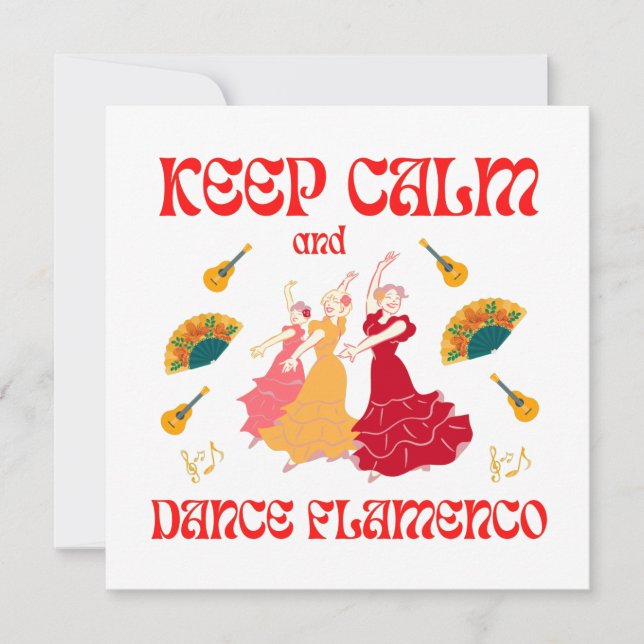 Keep calm and dance Flamenco (Anverso)