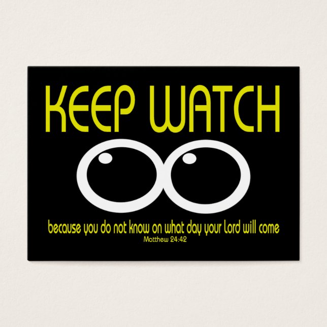 KEEP WATCH - Matthew 24:42 Tract Cards / (Frente)