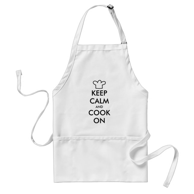 KeepCalm divertido que cocina el delantal para los (Frente)