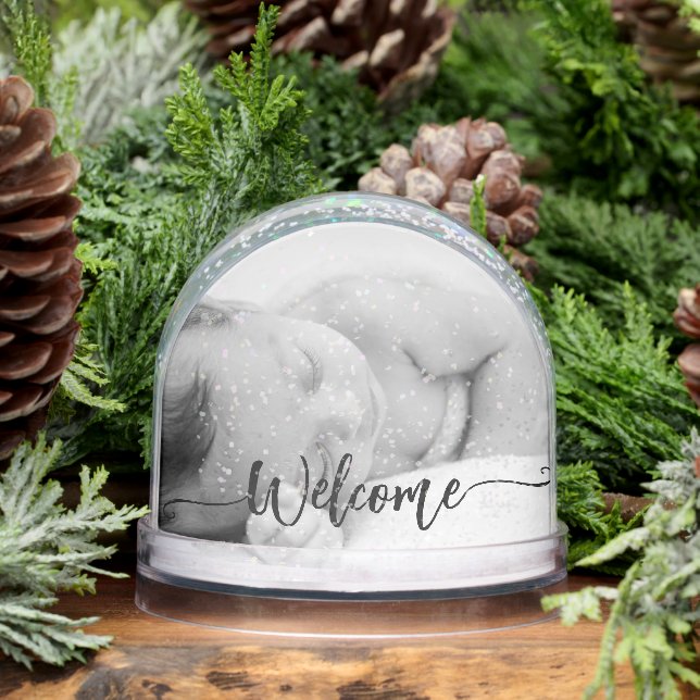 Keepsake de bebé recién nacida -2script de bienven (Invierno)