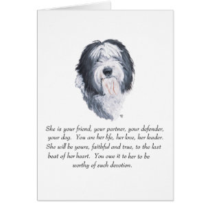 Keepsakes Old English Sheepdog