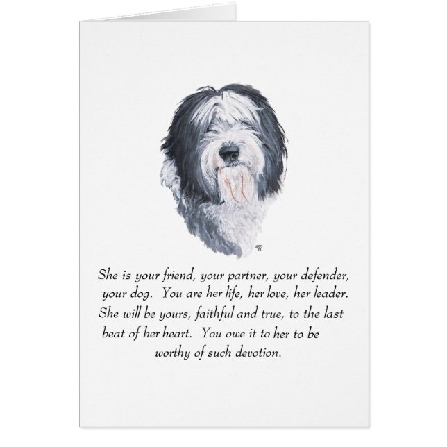 Keepsakes Old English Sheepdog (Frente)