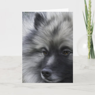 Keeshond cualquier tarjeta de felicitación de la