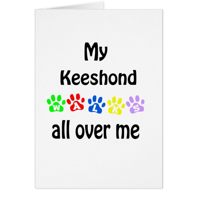 Keeshond Walks Design (Frente)