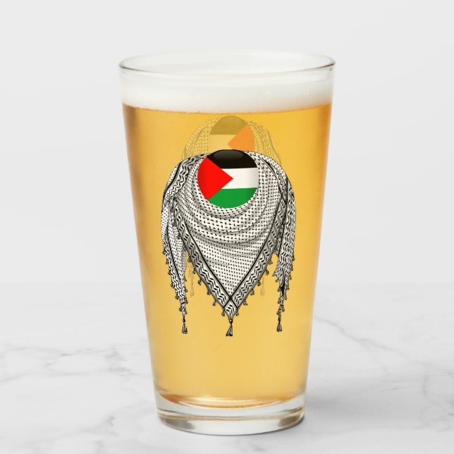 Keffiyeh palestino Scarf tejido tradicional (Reverso (lleno))
