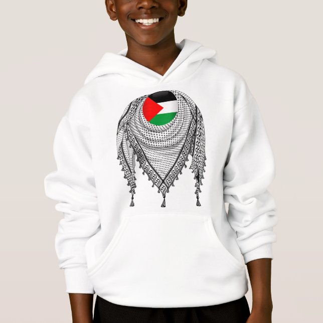 Keffiyeh palestino Scarf tejido tradicional (Anverso)