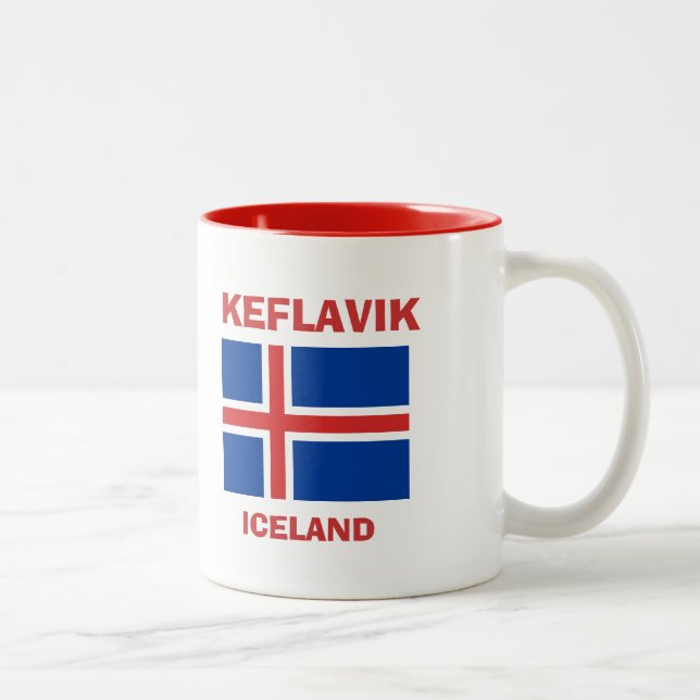 Keflavik, taza del código del aeropuerto KEF de (Derecha)