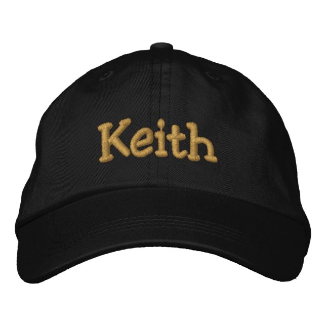 Keith Personalized Baseball Cap / Gorra (Anverso)