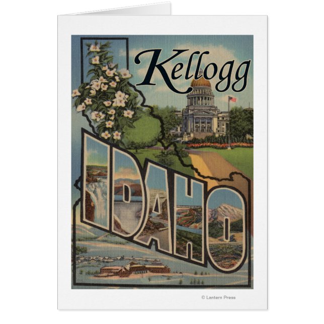 Kellogg, Idaho - Escenas de letras grandes (Frente)