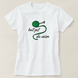 Kelly Green Knit Fast, Muere Camiseta Cálida