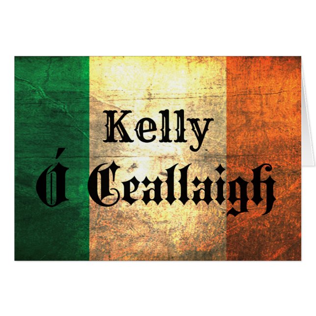 Kelly Irish Flag (Anverso (Horizontal))