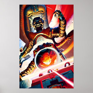 Ken Gage incendia el arte retro de los cañones lás