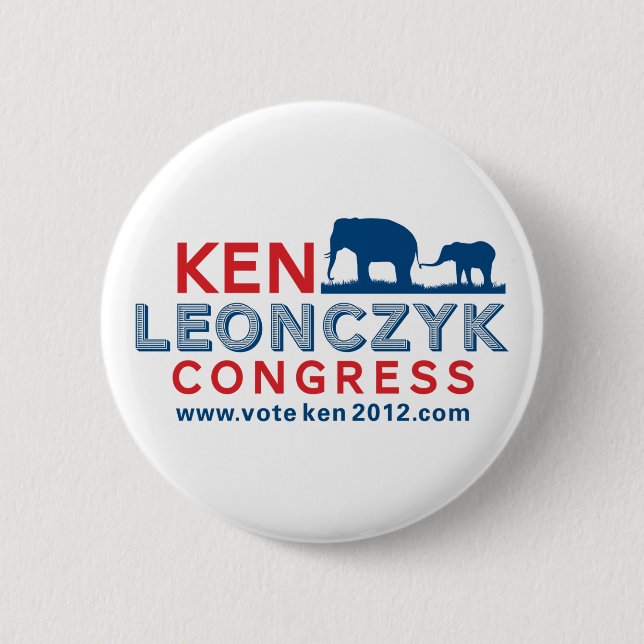 Ken Leonczyk para el botón del congreso (Anverso)