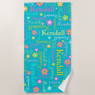 Kendall florece la toalla de playa conocida