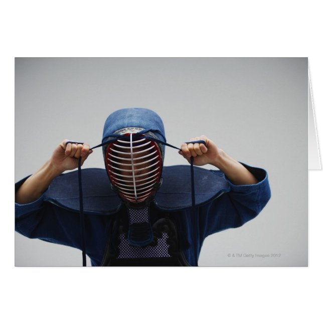 Kendo Fencer Fastening Mask 2 (Anverso (Horizontal))