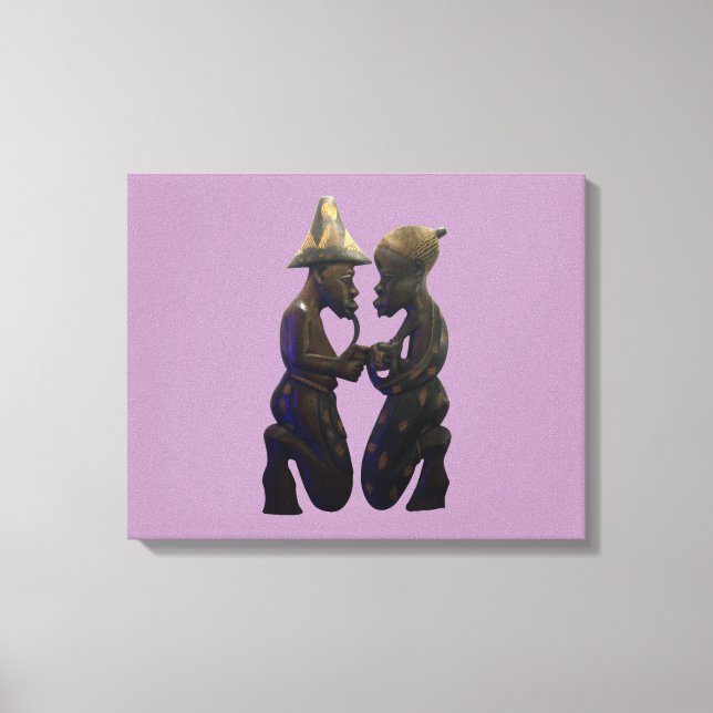 Kenia África Tribu étnica lienzo envuelto (Anverso)