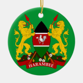 KENIA - ornamento de cerámica del navidad