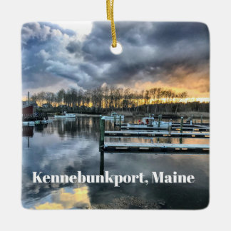 Kennebunkport, ornamento con vista al río Maine