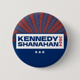Kennedy y Shanahan botón del pin electoral de 2024