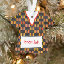 Kente Shirt con el nombre K30 Ornamento acrílico