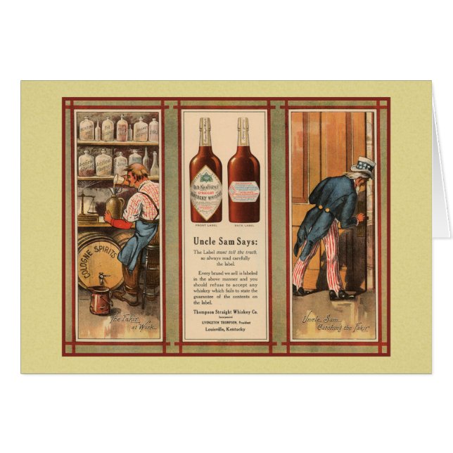 Kentucky Bourbon Uncle Sam Prohibición (Anverso (Horizontal))