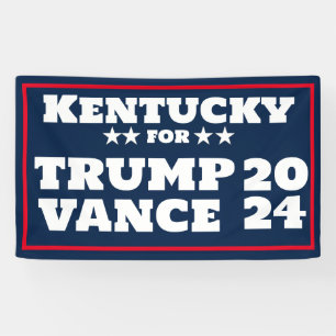 Kentucky para la pancarta de Trump Vance 2024