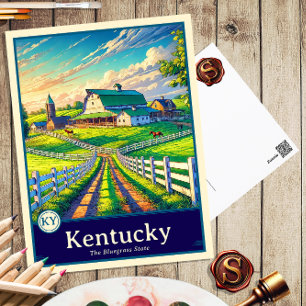 Kentucky Postal con cubierta de estilo anime