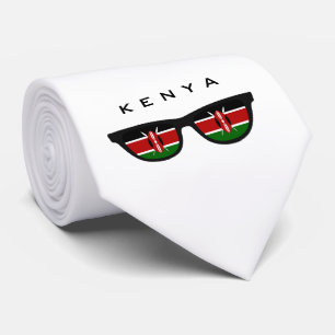 Kenya Shades personalizado corbata de texto y colo