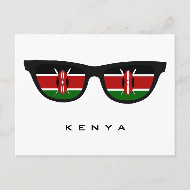Kenya Shades personalizado texto y postal color (Anverso)