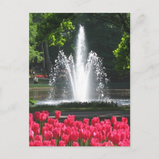 Keukenhof garden - postal holandesa (Anverso)