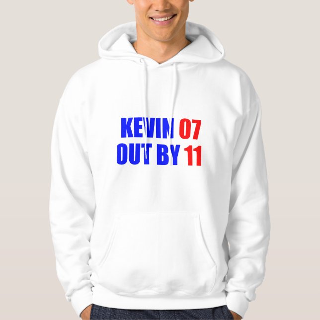 Kevin 07 hacia fuera por la sudadera con capucha (Anverso)