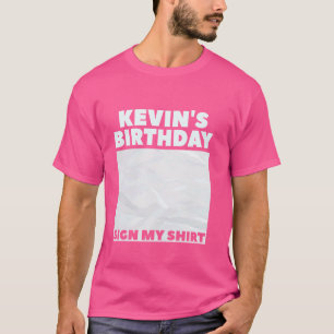 KEVIN ITu2019S MI CUMPLEAÑOS RÓTULO MI CAMISETA Pe