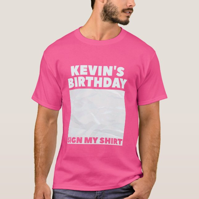 KEVIN ITu2019S MI CUMPLEAÑOS RÓTULO MI CAMISETA Pe (Anverso)
