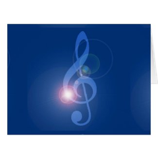 Ho Oponopono Clave de Sol Treble Clef con efectos Tarjeta De Felicitación