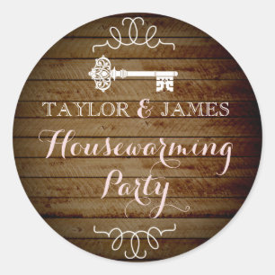 Key Wood Look Pegatinas