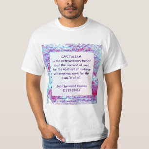 KEYNES en la camiseta del CAPITALISMO