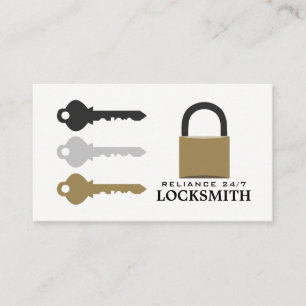 Keys & Padlock, tarjeta de visita de locksmith
