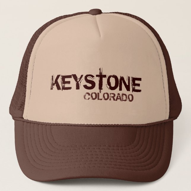 Keystone Colorado gorra de temas simples marrones (Anverso)