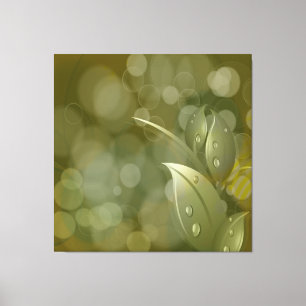 Khaki Bokeh deja lienzo envuelto