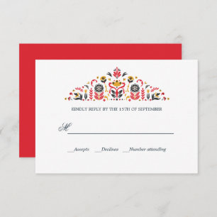 Khokhloma formal WEDDING RSVP